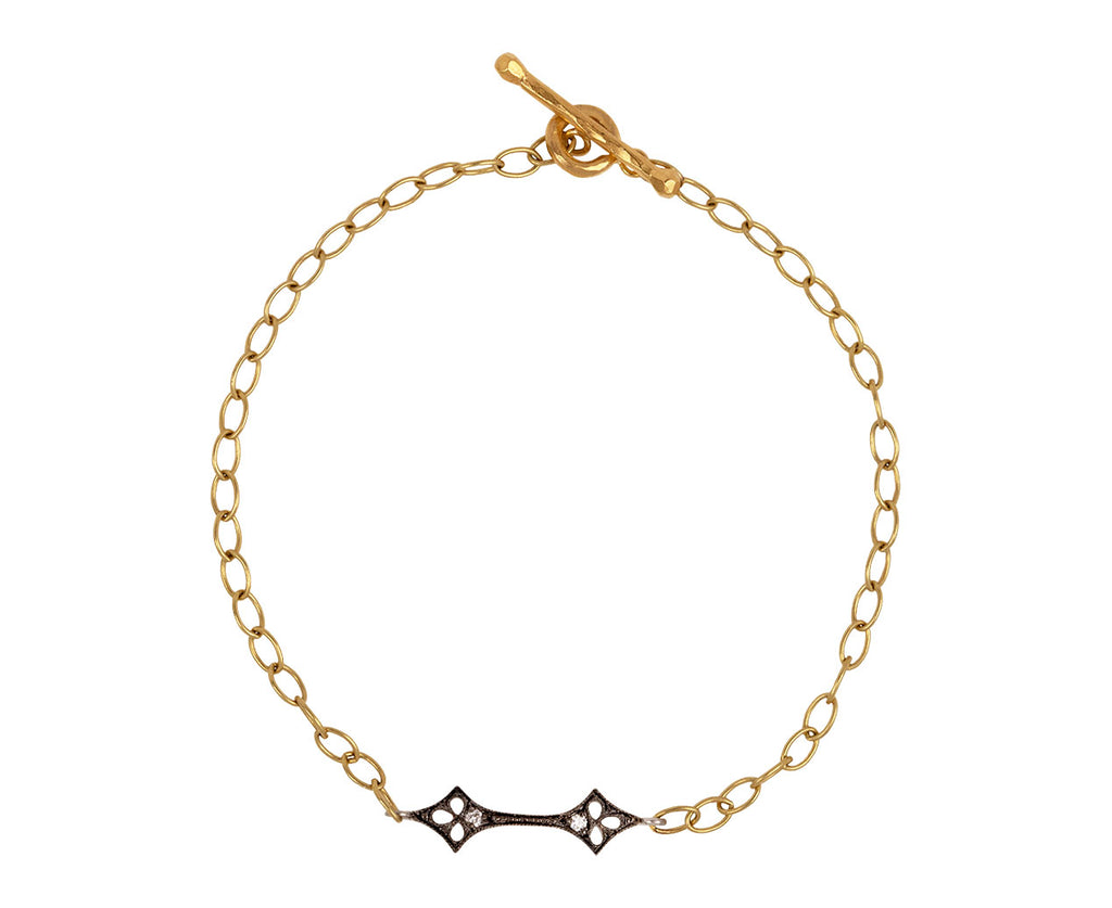 Cathy Waterman Blackened Lace Arrow Bracelet