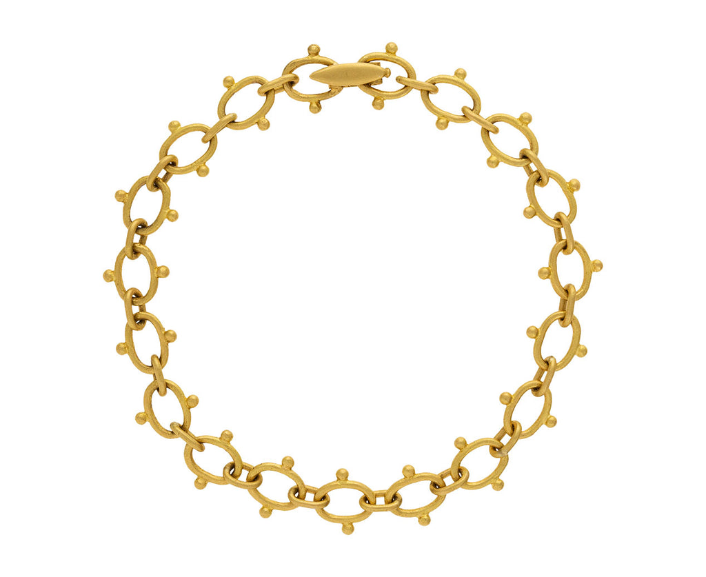Gold Bead Link Bracelet - TWISTonline 