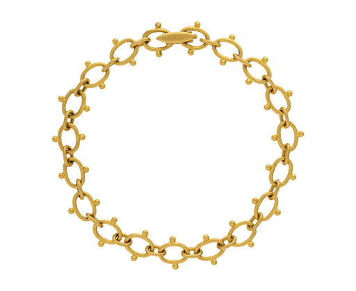 Gold Bead Link Bracelet - TWISTonline 