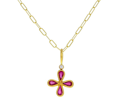 Ruby Star Charm ONLY