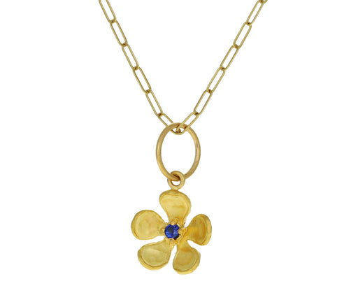 Blue Sapphire Violet Charm Pendant ONLY