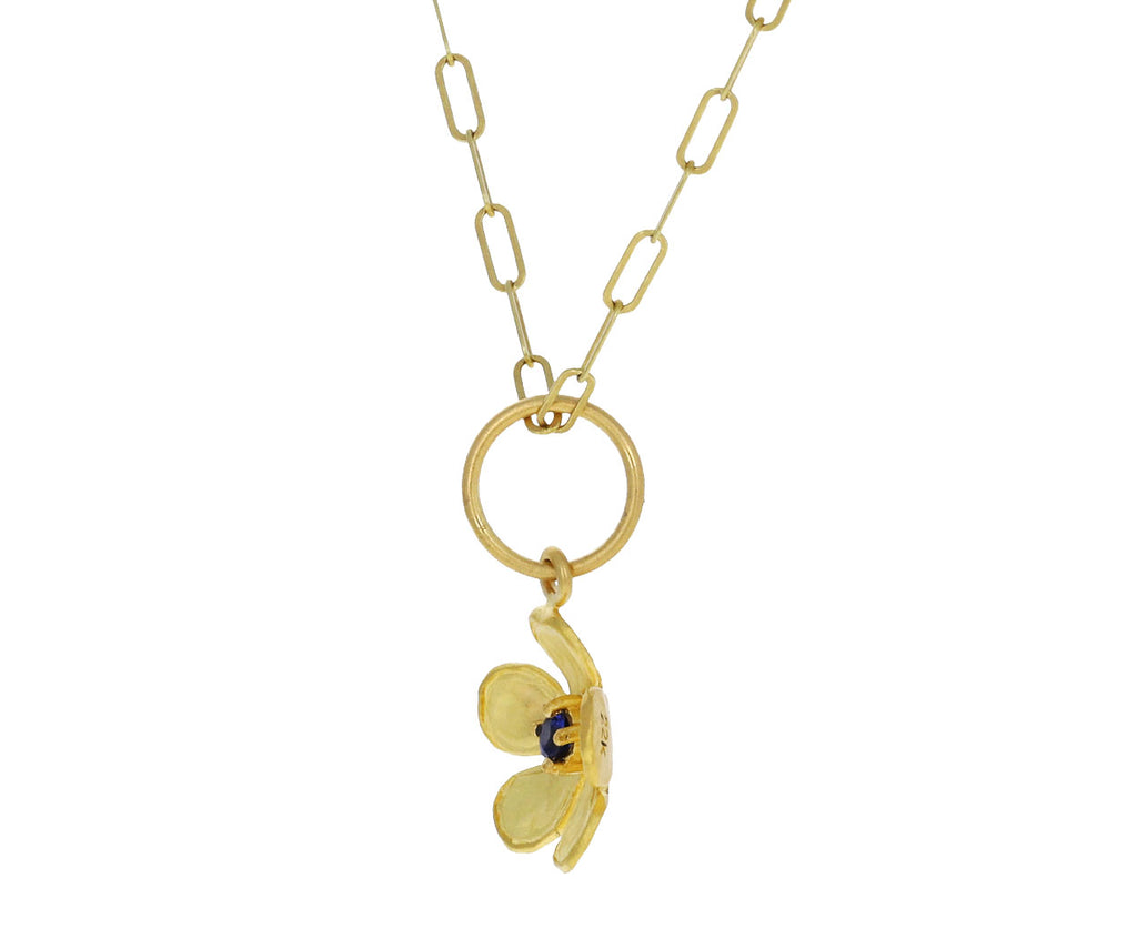 Blue Sapphire Violet Charm Pendant ONLY