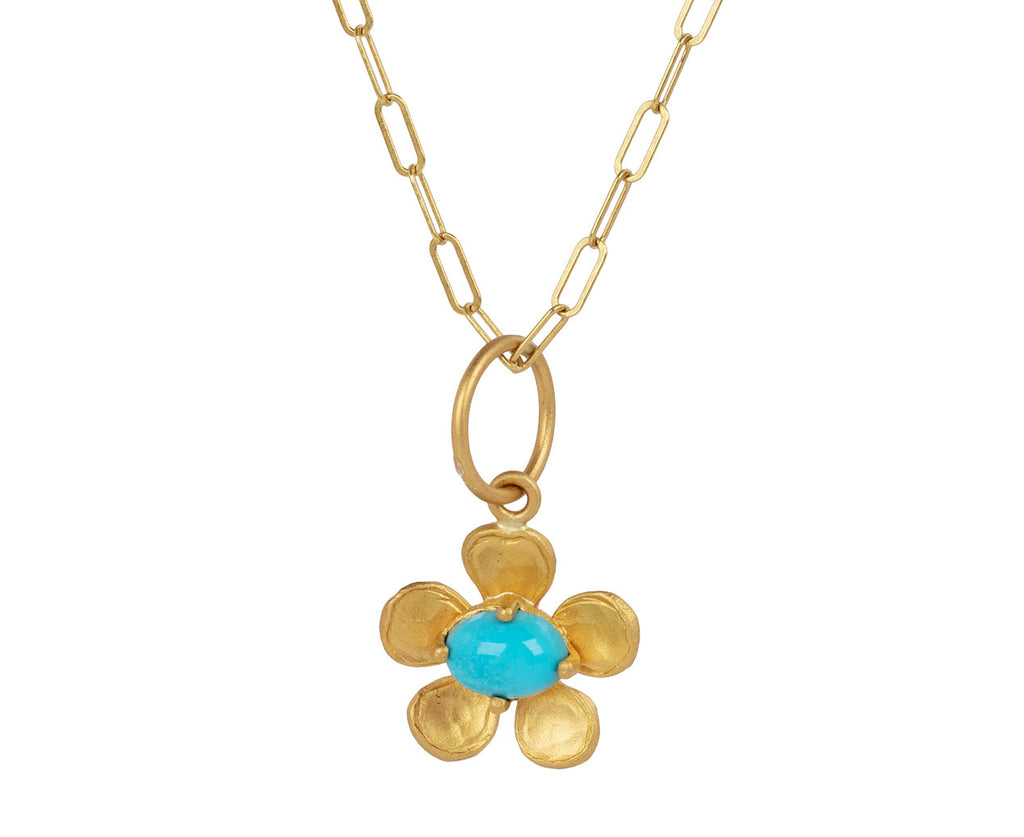 Cathy Waterman Turquoise Violet Charm ONLY On Chain