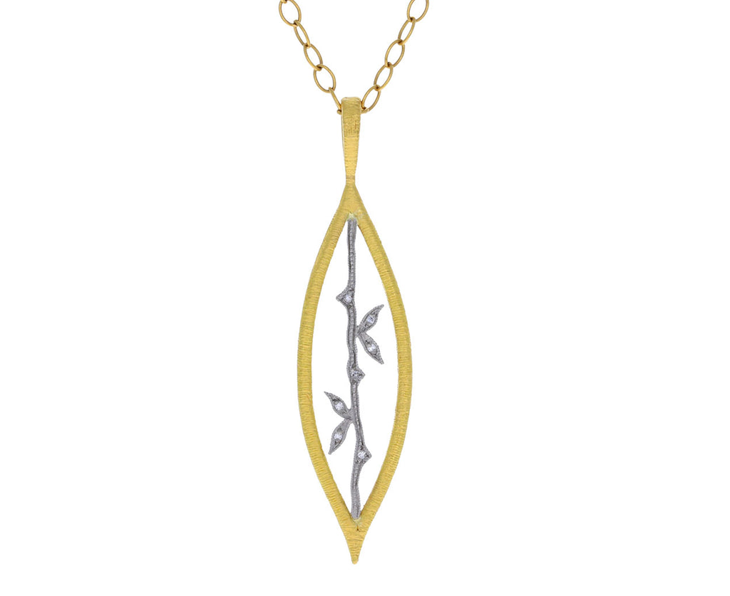 Etched Bamboo Charm Pendant ONLY