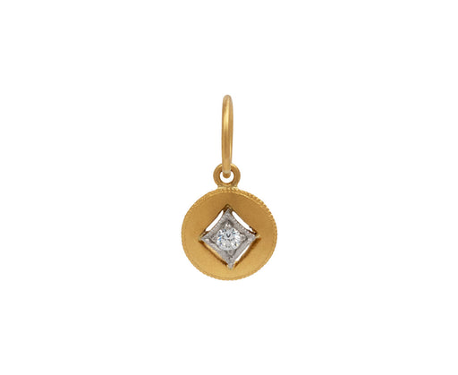 Floating Diamond Charm Pendant ONLY