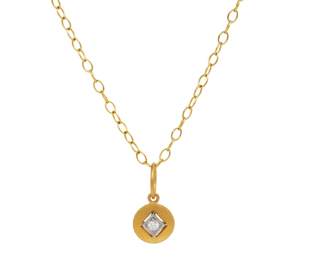 Floating Diamond Charm Pendant ONLY