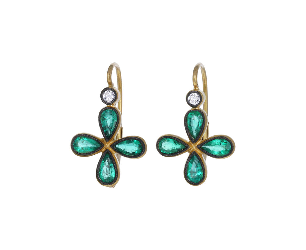 Emerald Star Earrings