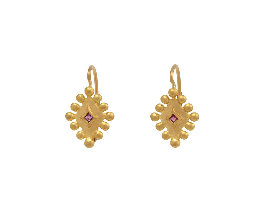 Cathy Waterman Ruby Bead Earrings