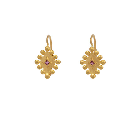 Cathy Waterman Ruby Bead Earrings