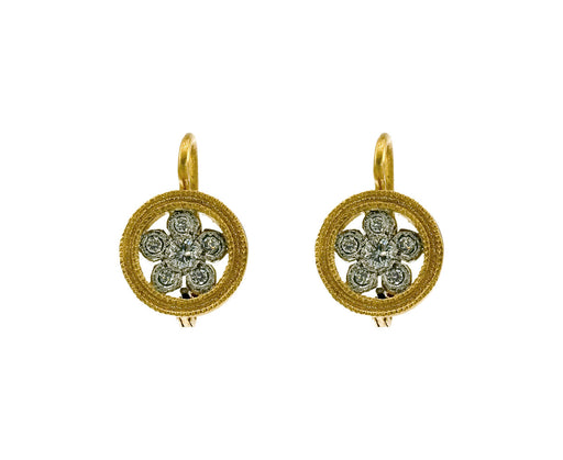 Double Milgrain Lacy Flower Earrings - TWISTonline 