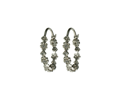 Scalloped Flower Hoop Earrings - TWISTonline 