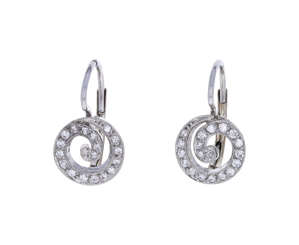 Diamond Swirl Earrings