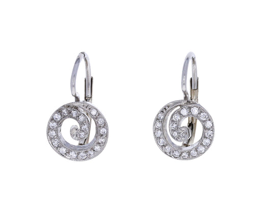Diamond Swirl Earrings