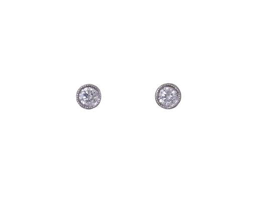 Diamond Milgrain Post Earrings - TWISTonline 