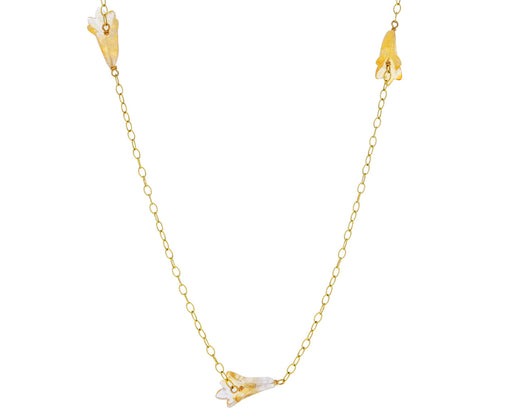 Cathy Waterman Citrine Morning Glory Necklace