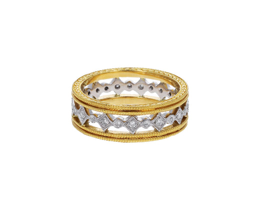 Double Milgrain Geometric Band