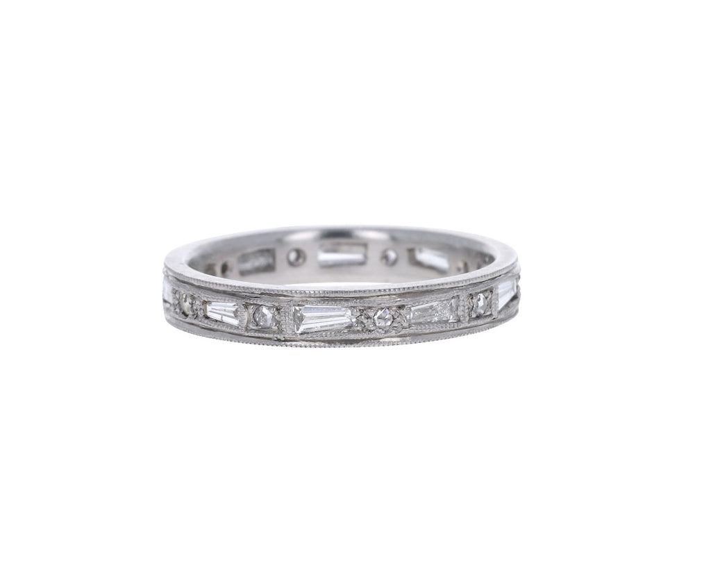 Tapered Diamond Baguette Band