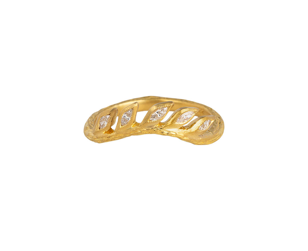 Cathy Waterman Marquise Diamond Curved What Band