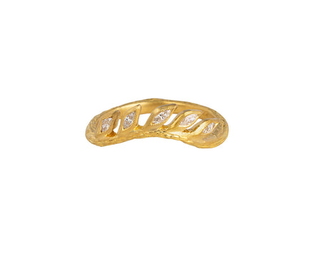 Cathy Waterman Marquise Diamond Curved What Band