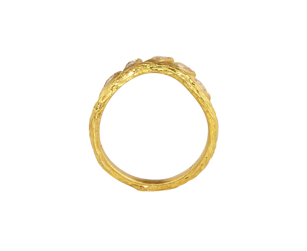 Cathy Waterman Marquise Diamond Curved What Band Top View