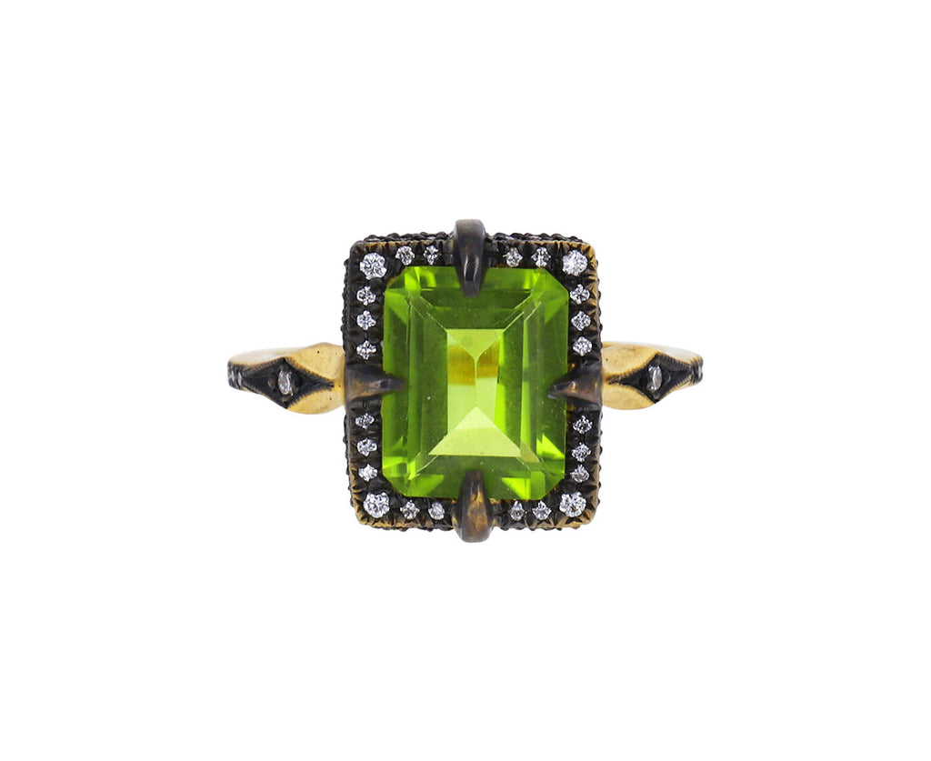 Peridot Diamond Venus Ring