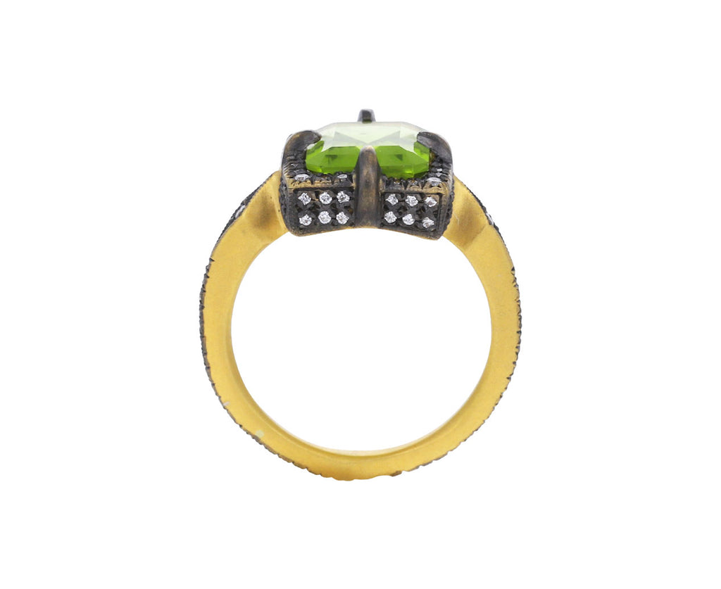 Peridot Diamond Venus Ring