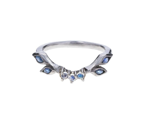Sapphire and Moonstone Curved Ring - TWISTonline 