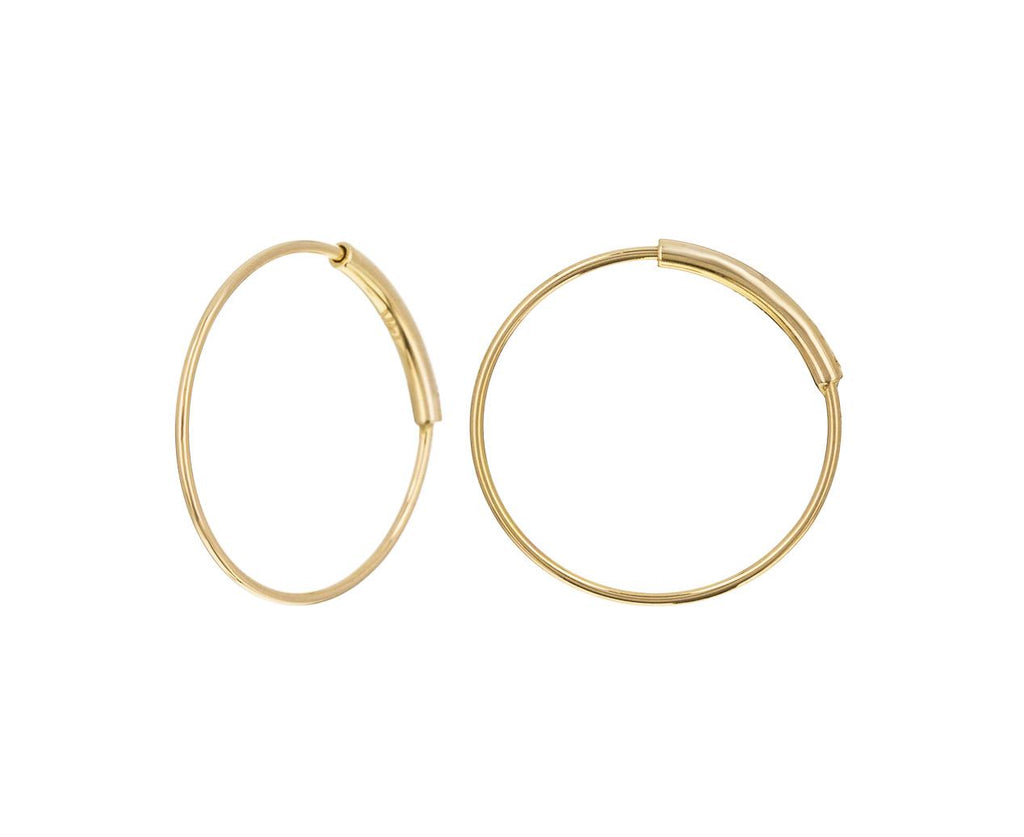 Thin gold hotsell earring hoops